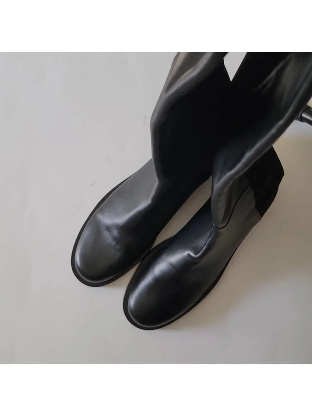 NEW Stuart Weitzman 5050 Over The Knee Boots Contemporary Black Chic Womens 9.5